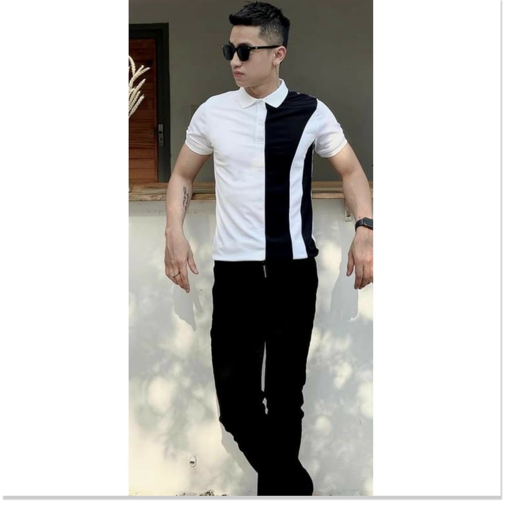 Áo thun cổ trụ phối màu siêu đẹp chuẩn nam tính cho ae KHANH AN