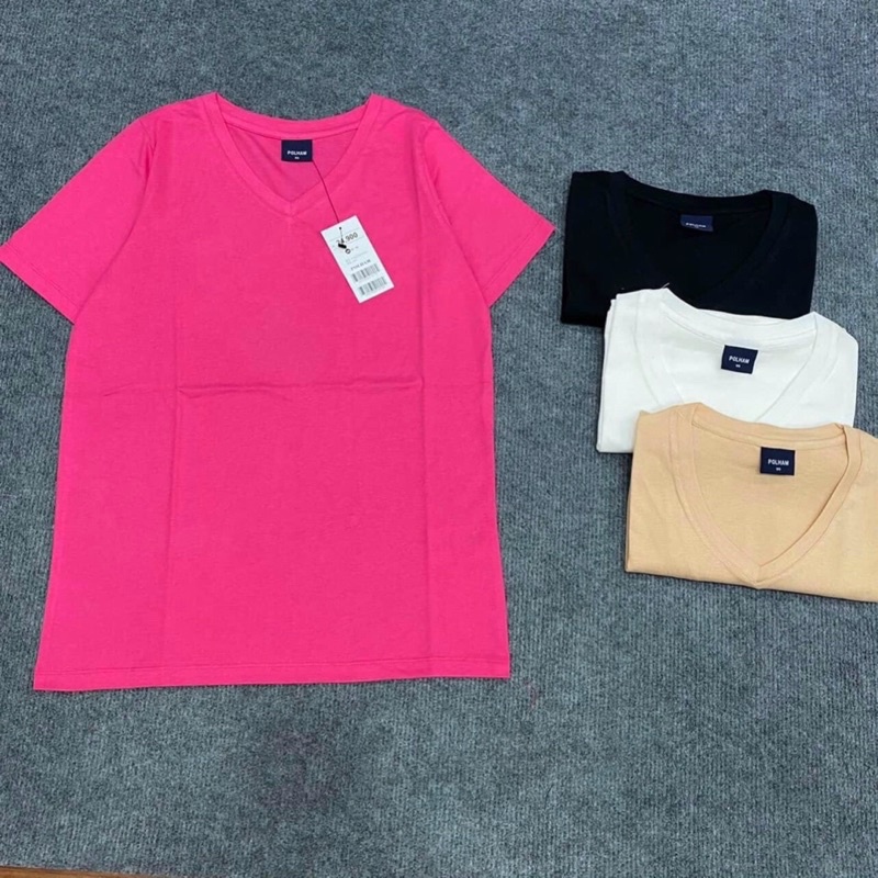 ÁO THUN COTTON CỔ TIM TRƠN VNXK