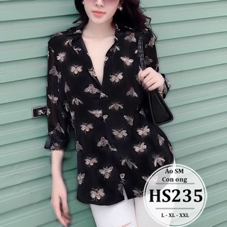Áo bigsize sơ mi ong hs235-l,xl,xxl