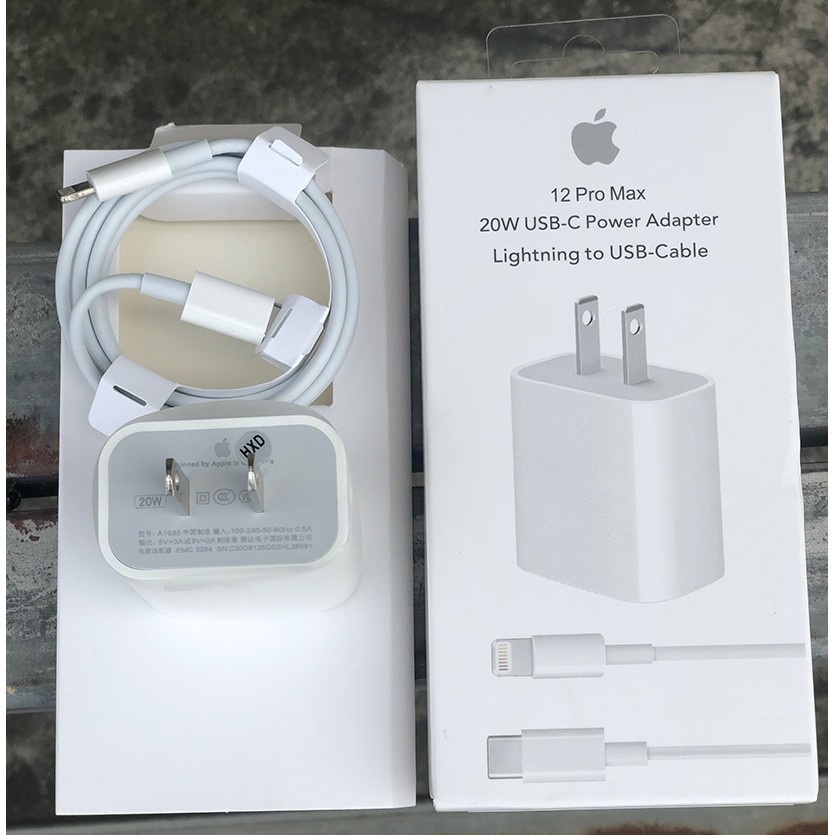 Bộ Sạc Điện Thoại 20W💎 Bộ Cáp Sạc 12 ProMax PD 20W USB Type-C To Lightning Đạt Chuẩn Sạc Cực Nhanh - BH 6 Tháng