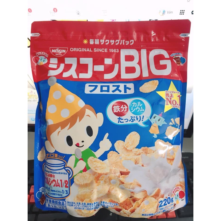 Ngũ Cốc Dinh Dưỡng Nissin Nhật Bản Cho Bé Từ 1 Tuổi Ăn Vặt Ăn Sáng Bữa Phụ Thơm Ngon Bổ Dưỡng Bổ Sung Canxi