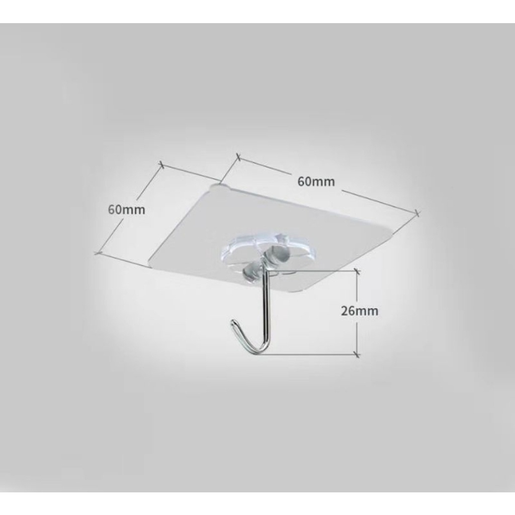 Móc Dán Tường Treo Đồ Trong Suốt, Móc Dính Cường Lực Siêu Dính Đa Năng, Phụ Kiện Trang Trí Sinh Nhật, Tiệc Tùng...