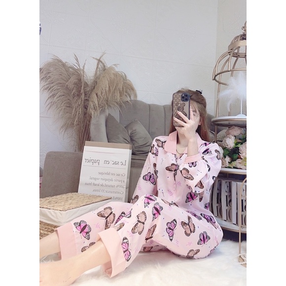 Bộ pijama lụa Mango Cao Cấp Mẫu Mới