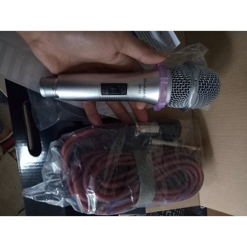 Micro Có Dây Wharfedale Pro 3.0 Hát Karaoke Tuyệt hay - Sẵn Dây Dài 5m
