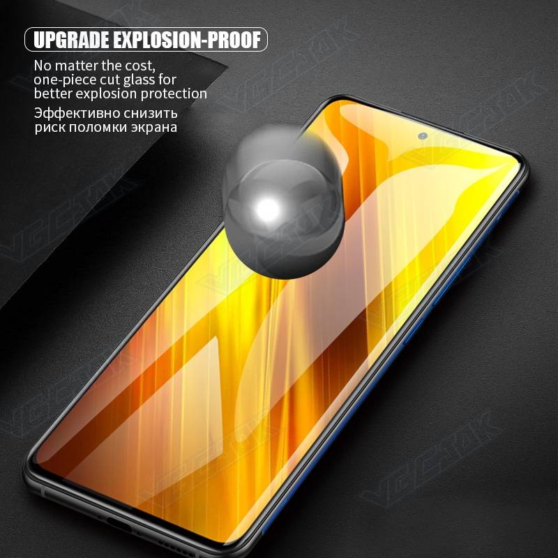 Ốp điện thoại kính cường lực 9H cho Xiaomi Mi Mix 2S Max 2 3 Mi 8 SE Lite Poco X3 NFC F1 F2 Pro