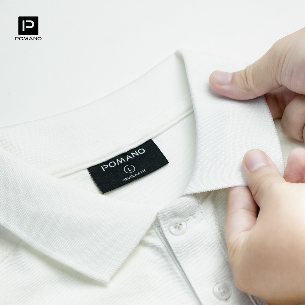 Áo Polo nam cổ bẻ vải cá sấu Cotton Cao Cấp, thiết kế phong cách basic sang trọng lịch lãm POMANO
