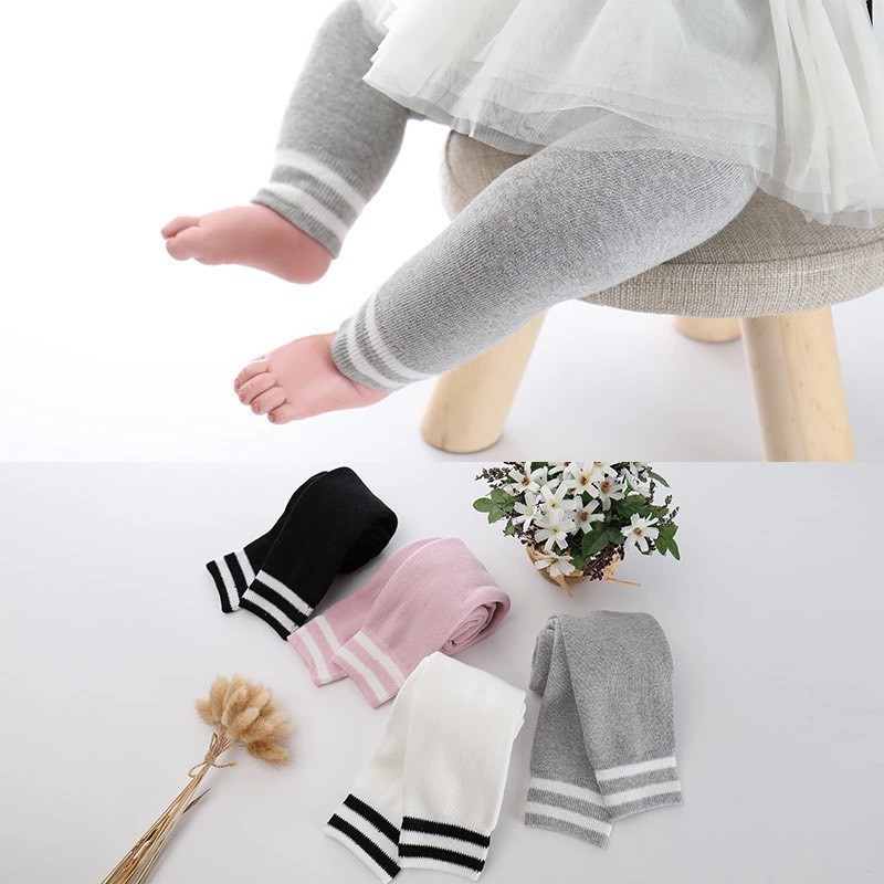 QUẦN TẤT LEN XÙ ẤM 2 SỌC CHO BÉ