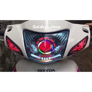 Mica Lắp Led Mắt Cú Audi Wave A ( giá 1 đôi)