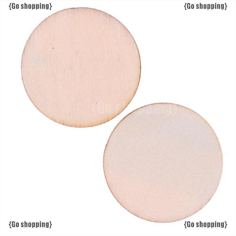 Set 50 khuôn cắt hình tròn bằng gỗ dùng vẽ hoặc trang trí tiệc