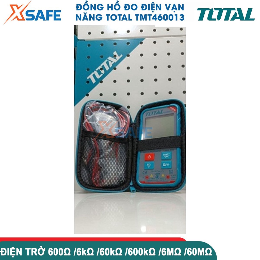 Đồng hồ đo điện vạn năng TOTAL TMT460013, hiển thị số đếm đúng RMS6000, phát hiện điện áp không tiếp xúc - CHÍNH HÃNG
