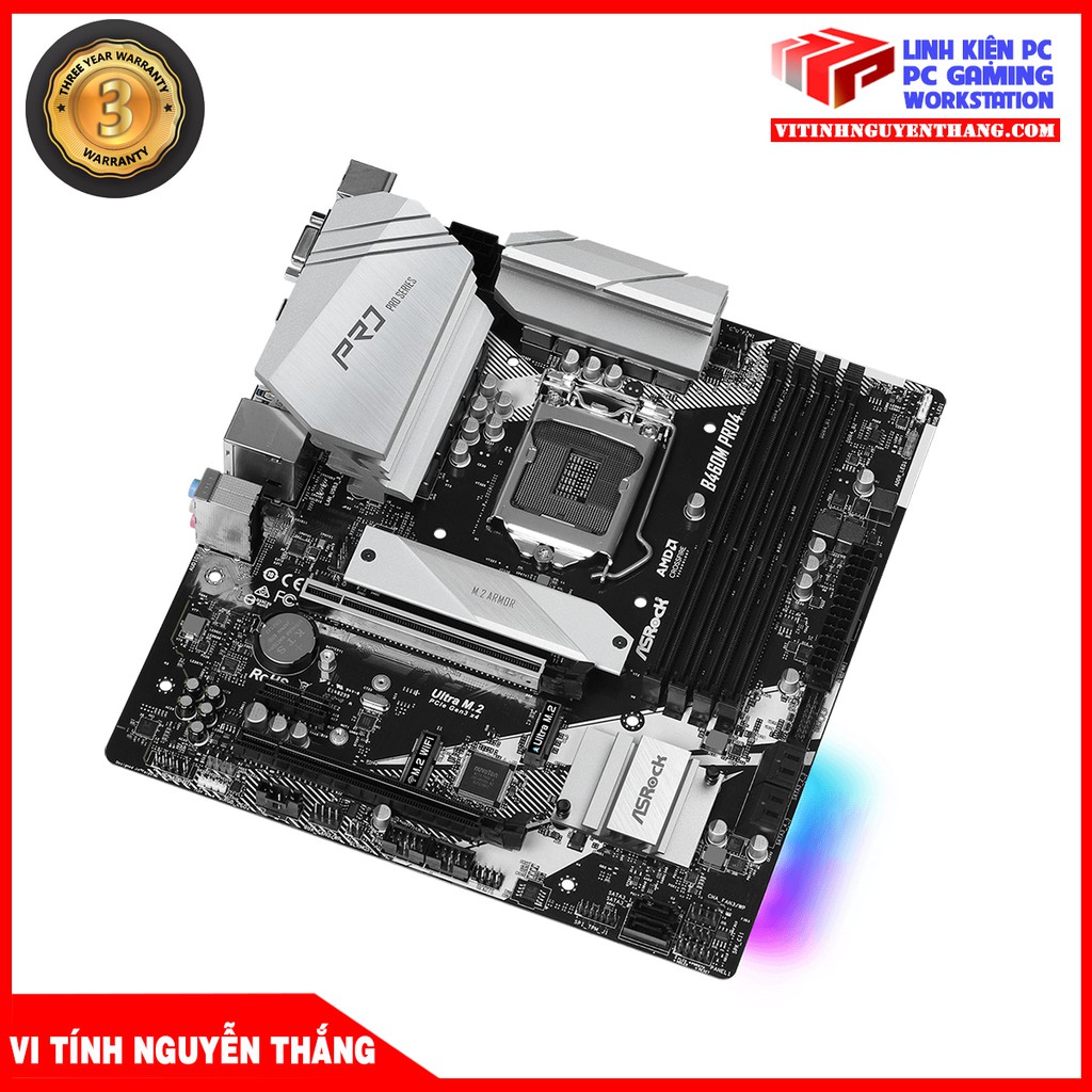 MAINBOARD - Bo Mạch Chủ ASROCK B460M PRO 4 (B460M PRO4)