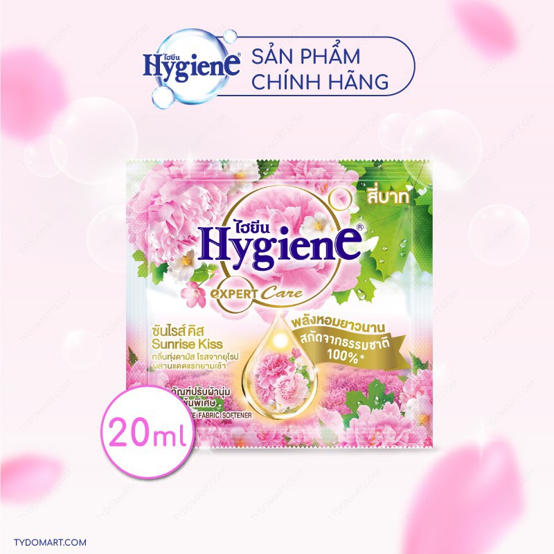 NHẬP MÃ [ JANT1 giảm 5k ] Nước Xả Vải Hygiene Thái Lan Đậm Đặc Siêu Thơm Dây 12 Gói dùng thử siêu tiện lợi