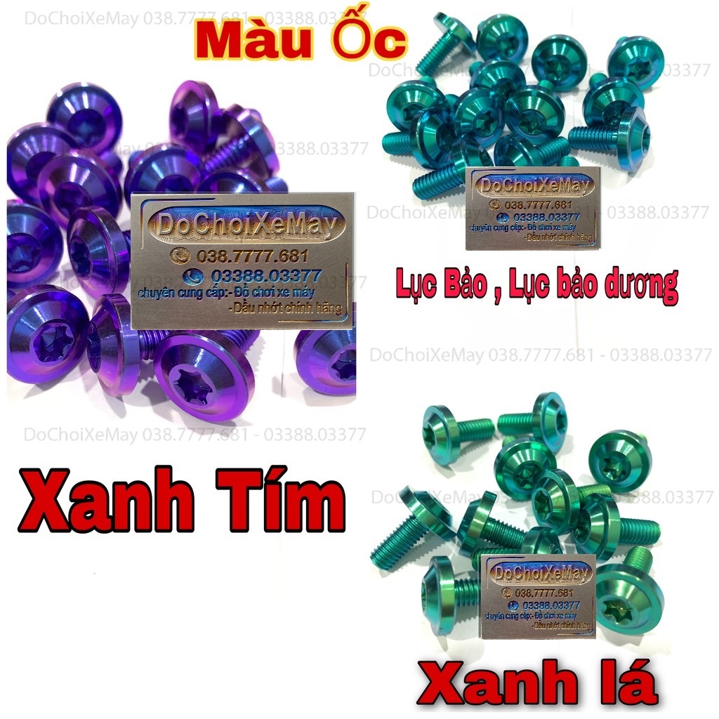 Tán bít đầu Titan Gr5 cao cấp 7ly , 8ly , 10ly , 12ly , 14ly . DoChoiXeMay