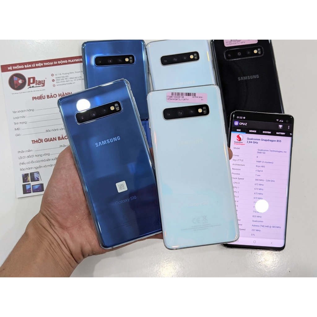 Điện Thoại Samsung Galaxy S10 Mỹ Snapdragon 855 Likenew 8/128GB Kèm đủ PK || Tại Playmobile