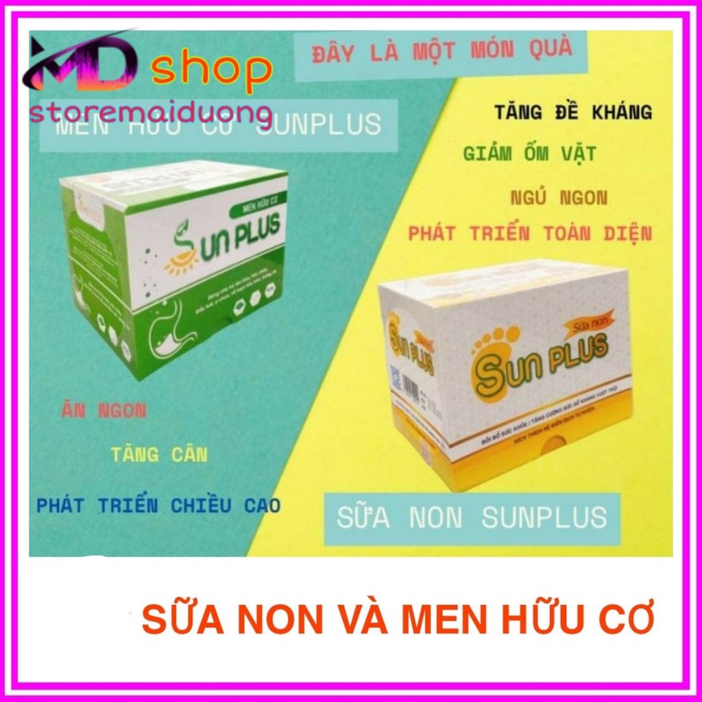 Men hữu cơ và sữa non sunplus