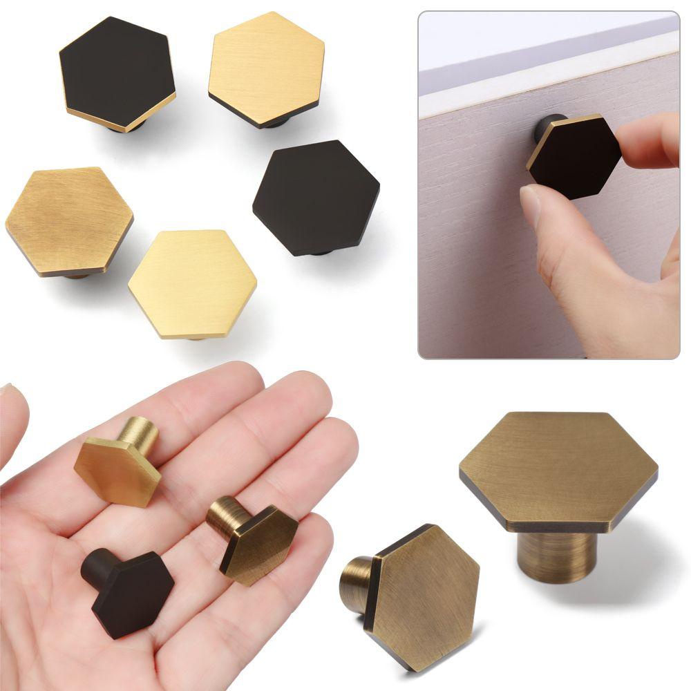 PISTA Tay Nắm Cửa Tủ Quần Áo Hình Lục Giác Phong Cách Châu Âu Cổ Điển