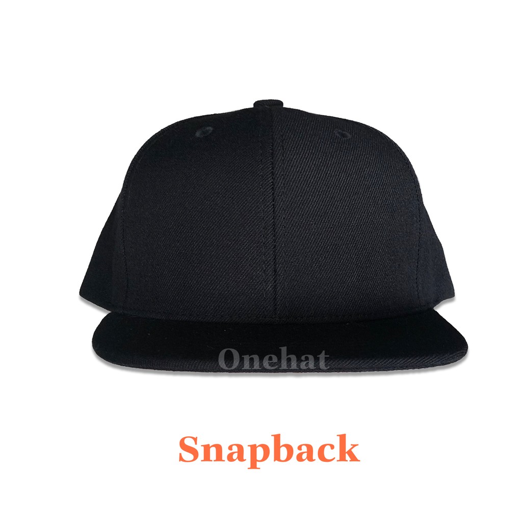 Nón trơn đen snapback full black cho bé từ 3 tuổi đến 5 tuổi