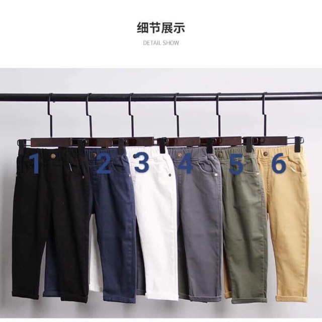 Quần kaki bé trai