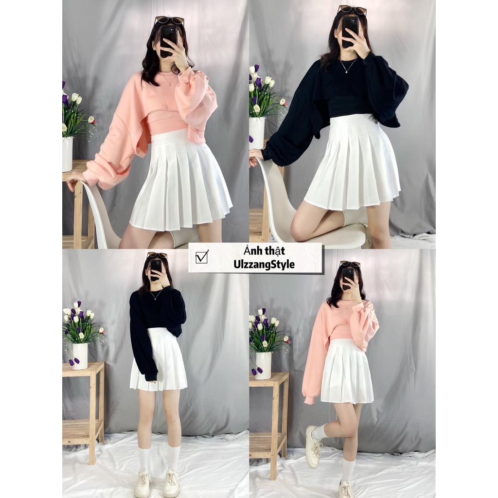 Chân váy xếp ly dáng ngắn, chân váy tennis hàn quốc kèm video ảnh thật ulzzang style CV301/P0K70