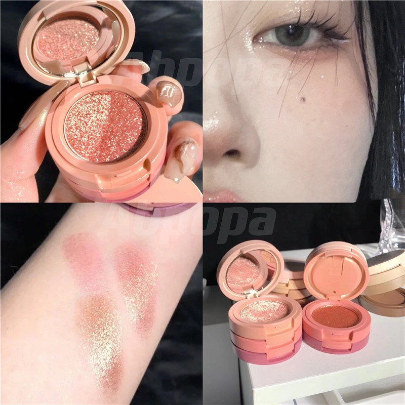 Abpopa Herorange® Bảng Phấn Mắt 3 Trong 1 Màu Lì Và Ánh Nhũ Chống Thấm Nước Thời Trang