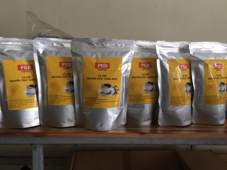 1kg cà phê nguyên chất rang mộc (100% robusta & arabica)