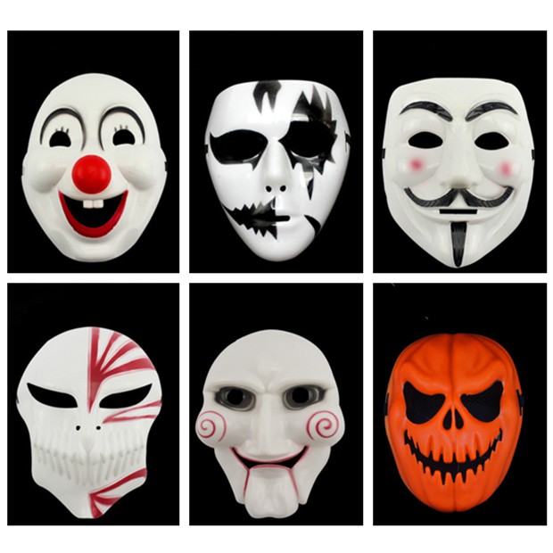 Mặt nạ hóa trang nhân vật hề V trong phim Saw độc đáo cho tiệc Halloween