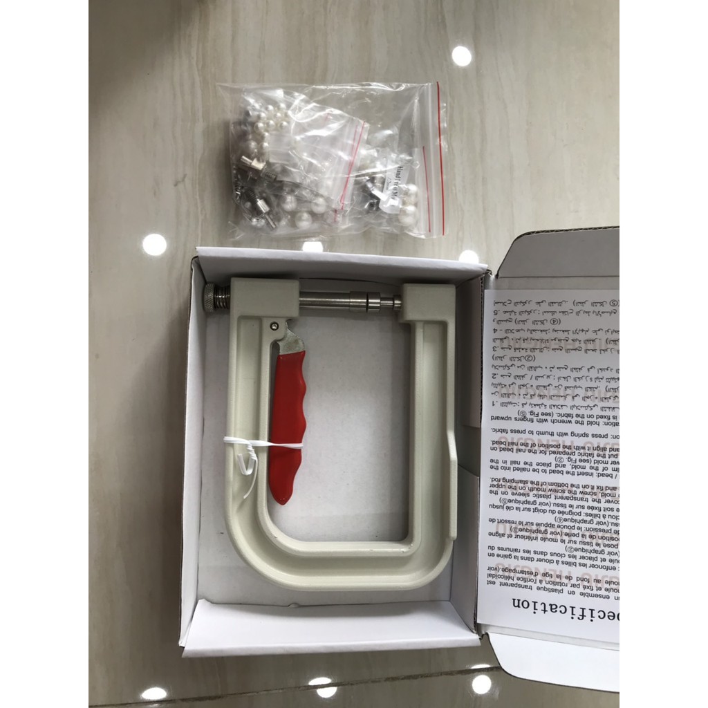 máy đính hạt ngọc trai cầm tay