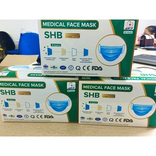 KHẨU TRANG Y TÉ 4 LỚP GIẤY KHÁNG KHUẨN - SHB