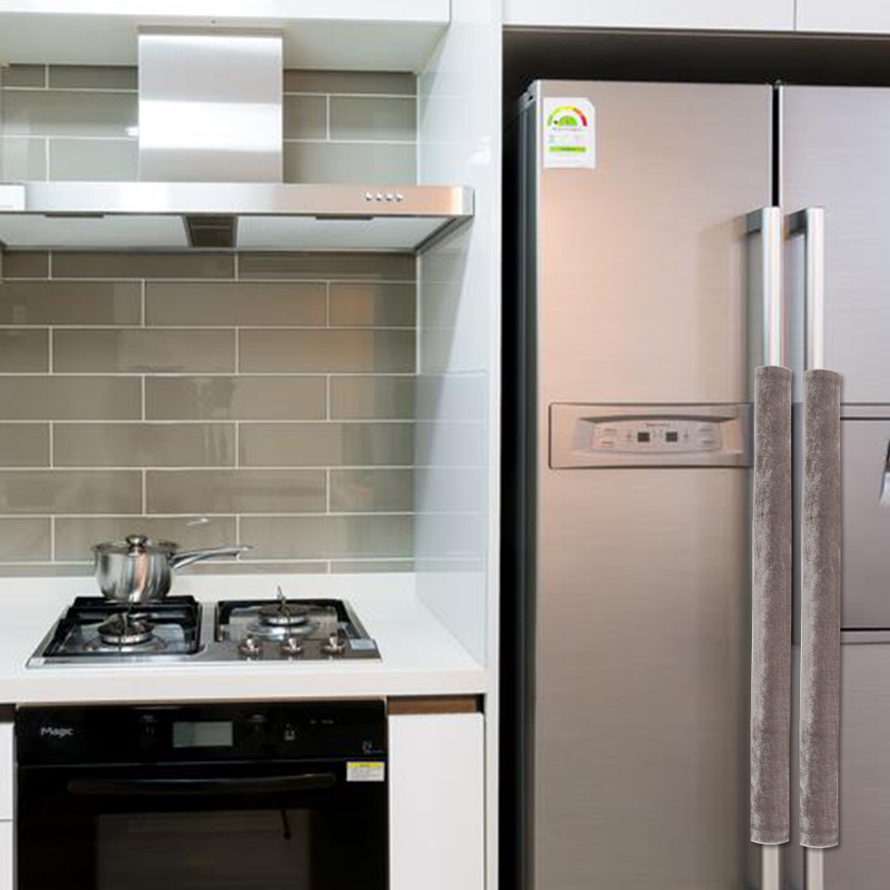 Set 2 Vỏ Bọc Tay Nắm Cửa Tủ Lạnh Hai Mặt Chống Bụi Trang Trí Nhà Cửa