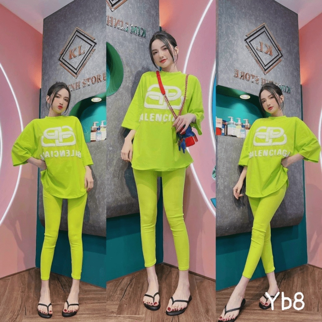 (MẪU MỚI) MẪU XINH SÉT BỘ NỮ ÁO FORM RỘNG QUẦN LEGGING CO GIÃN SIÊU ĐẸP PU HHP FASHION