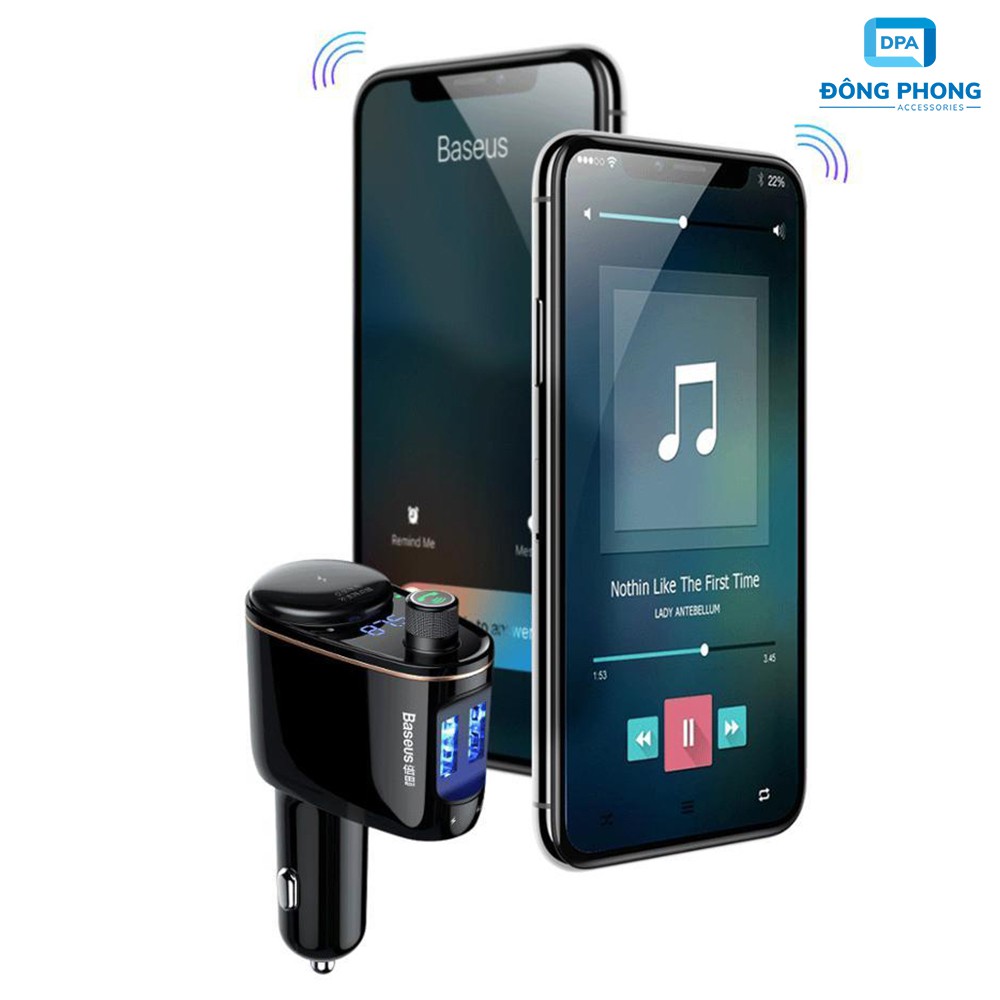 Tẩu Sạc ÔTÔ Baseus S06 Tích Hợp FM Bluetooth MP3