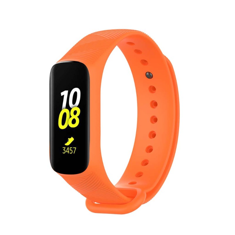 Dây Đeo Thay Thế Chất Liệu Silicon Màu Trơn Cho Samsung Galaxy Fit E R375