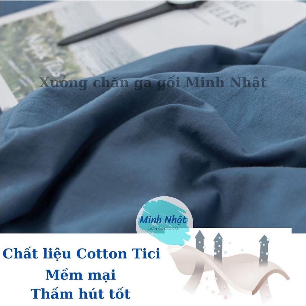 Ga trải giường (không kèm gối) Cotton Tici Minh Nhật cao cấp - Bo chun drap (ga giường) đủ kích thước