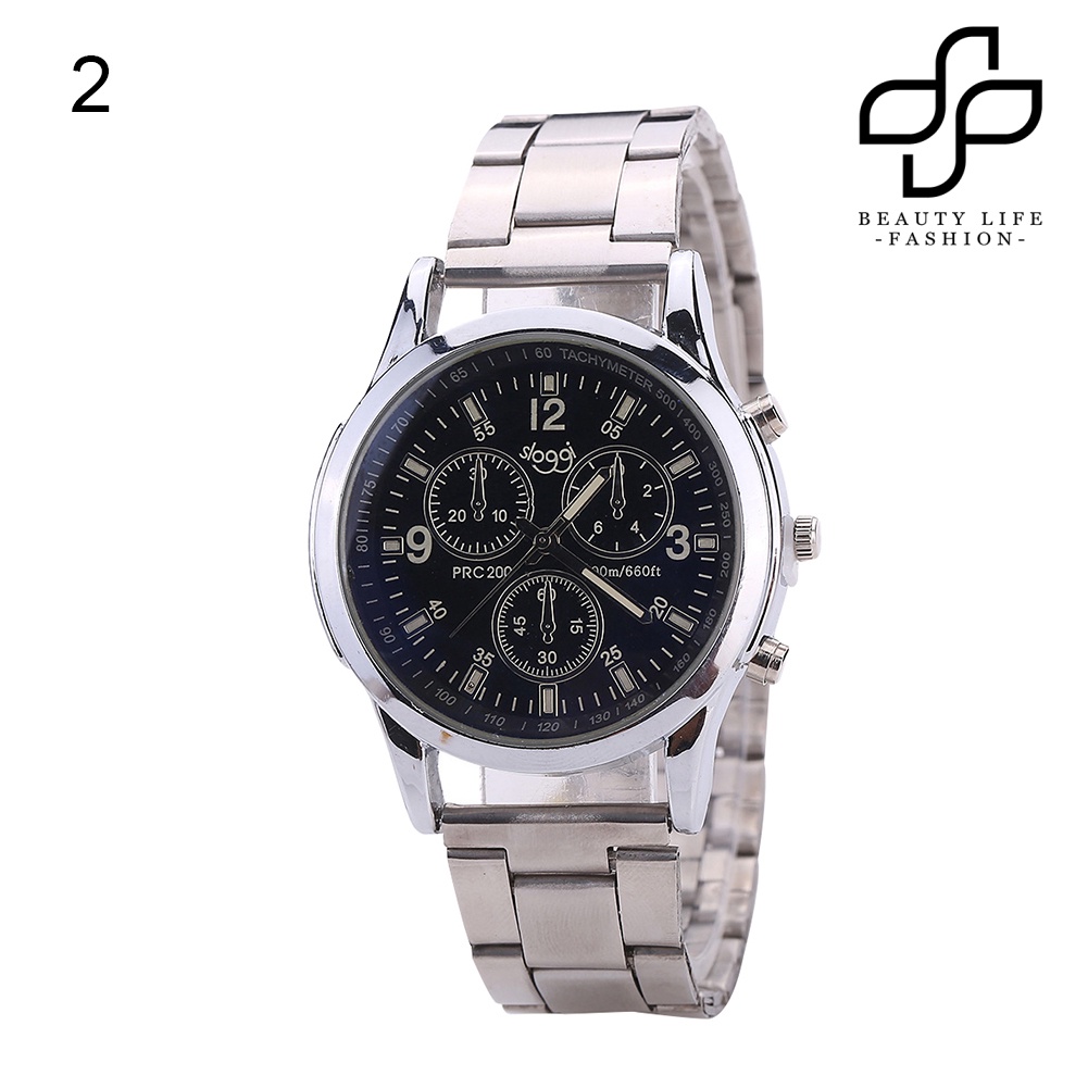 BEA™ Men Fashion Casual Steel Quartz Analog Wrist Jewelry