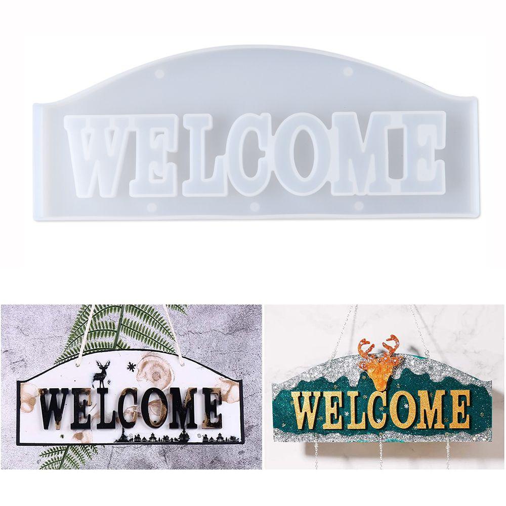 FOREVER Khuôn Nhựa Làm Chữ Welcome Trang Trí Giáng Sinh DIY