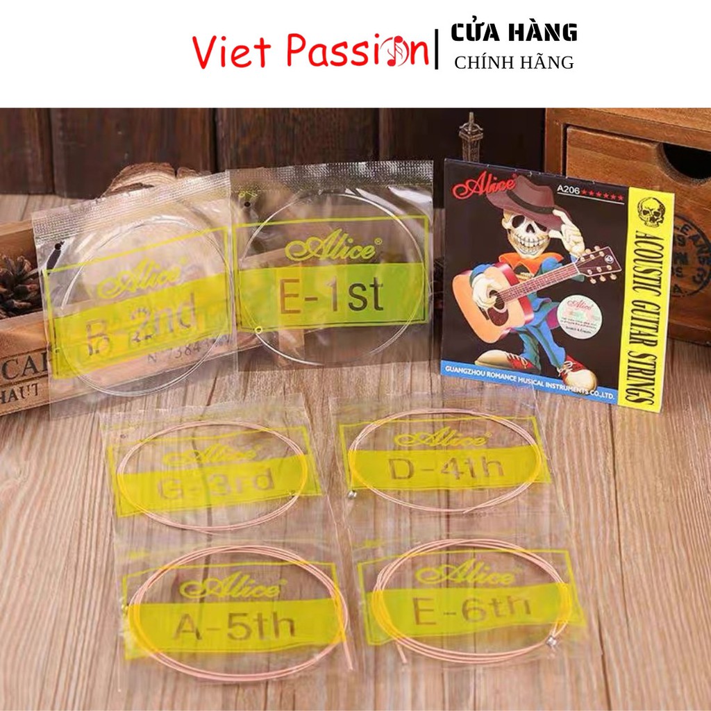 Dây đàn guitar acoustic Alice A406 chính hãng VietPassion