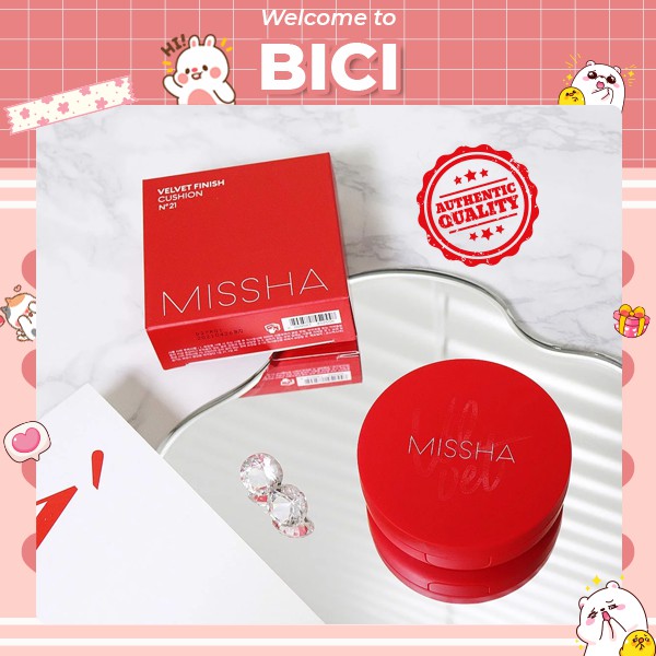 Phấn Nước Che Phủ Hoàn Hảo Missha Velvet Finish Cushion
