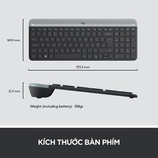 Bàn phím không dây Bluetooth Logitech K580 - Kết nối đa thiết bị, mảnh gọn, PC/ iPad
