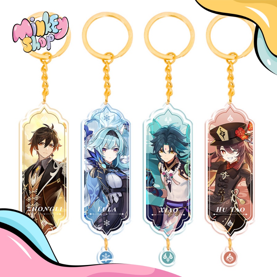 Móc Khóa GENSHIN Đẹp Dễ Thương phụ kiện ba lô, phụ kiện túi xách cute 02MKGEN-Minkey