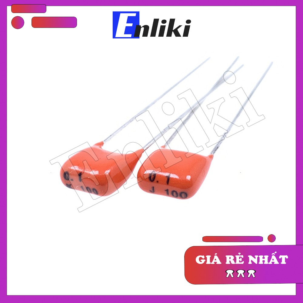 [Mã ELHACE giảm 4% đơn 300K] 10 Chiếc Tụ PILKOR 0.1uF 100V Màu Cam 104 104K