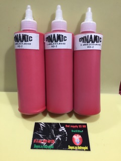 Mực tập xăm Dynamic mầu đỏ hàng bình dân.