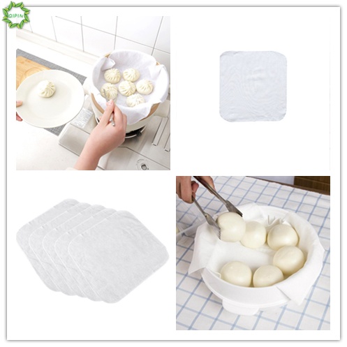 1 Tấm Vải Cotton Lót Nồi Hấp Bánh Bao Phong Cách Nhật Bản