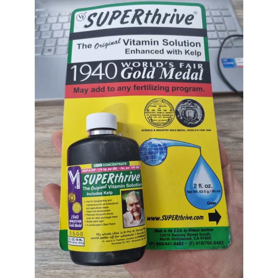 Superthrive kích thích sinh trưởng cho hoa Lan và các loại cây khác (chai 60ml)