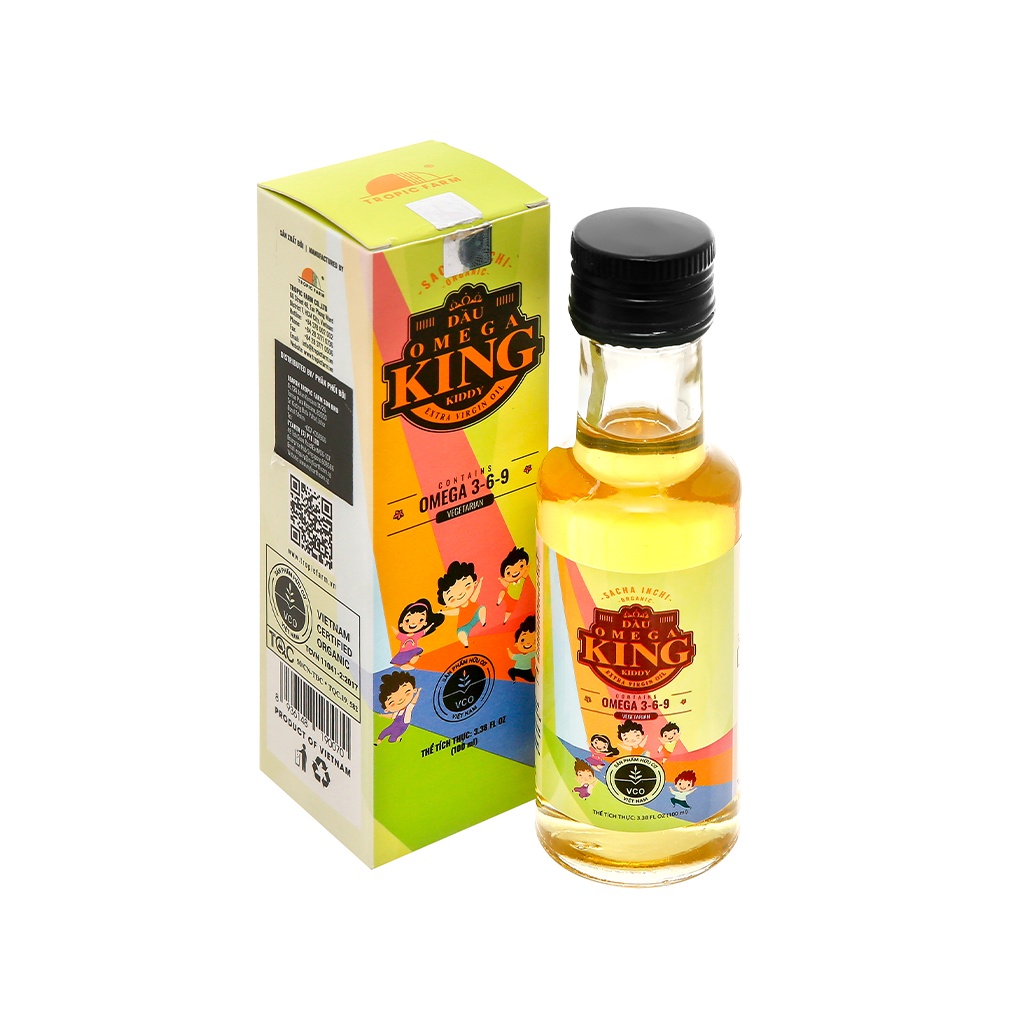 Dầu ăn Omega King Kiddy chai 100ml