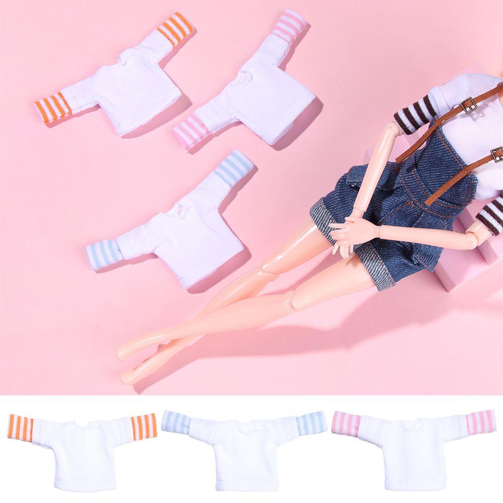 LUOL Phụ Kiện Áo Sơ Mi Kẻ Sọc Cho Búp Bê Tỉ Lệ 1 / 12