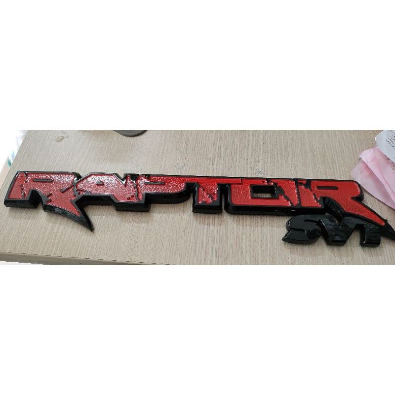 Logo chữ nổi raptor cho xe ford ranger và everest