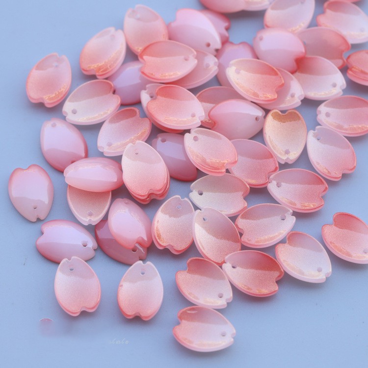 5 cánh hoa anh đào 11*15mm nguyên liệu làm trâm làm trang sức cổ trang cospaly cổ phục