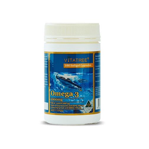 Viên uống dầu cá Vitatree Omega 3 nhập khẩu Úc - Hỗ trợ duy trì sức khoẻ cho hệ tim mạch, huyết áp ,não bộ , mắt