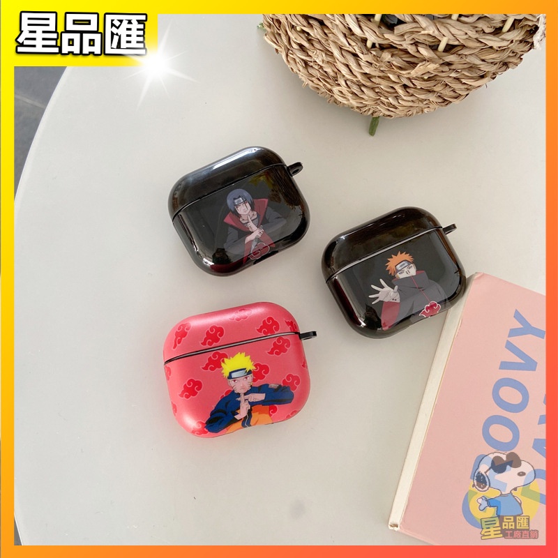 Vỏ bảo vệ hộp sạc tai nghe bluetooth không dây airpods 2/ 3 bằng tpu mềm hình hoạt hình naruto