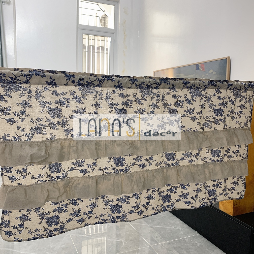 Rèm Bếp, Tủ, Rèm Cửa Sổ Bèo Nhún Vintage Trang Trí